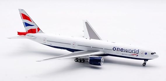 1:200 British (One World Livery) Boeing B777-200 ER G-YMMR w/Stand