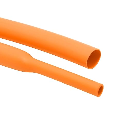 Kable Kontrol High Voltage Heat Shrink Tubing EV 1" Inch Orange Heatshrink 100 Ft - 2:1 Shrink Ratio Rated for 2500 V, Single Wall Shrink Tube for Electrical Vehicles, Cars, Trucks, Buses