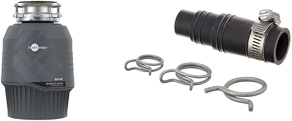 InSinkErator EVOLUTION 0.75HP 3/4 HP, Advanced Series EZ Connect Continuous Feed Food Waste Garbage & DWC-00 Dishwasher Connector Kit