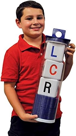 LCR Big Left Center RightTM Dice Game - Indoor/Outdoor Classic 18" H