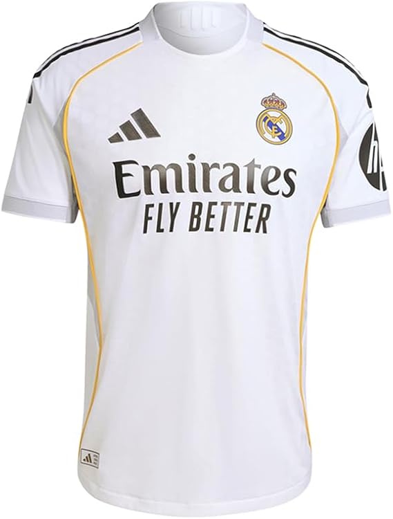 adidas 2025-26 Real Madrid Men's Authentic Home Soccer Jersey