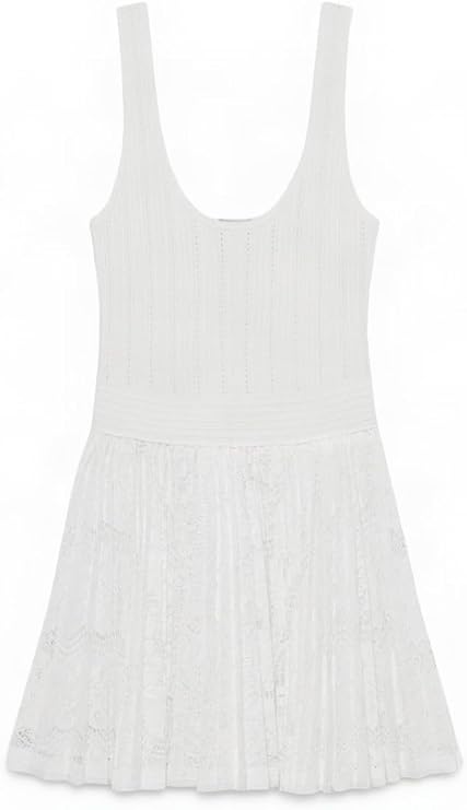 Ellis Knit Lace Mini Dress
