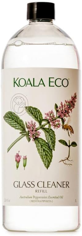 Koala Eco Glass & Window Cleaner, Australian Peppermint Essential Oil, 34oz