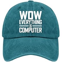 Wow Everyting is Computer Hat Beach Cap for Him