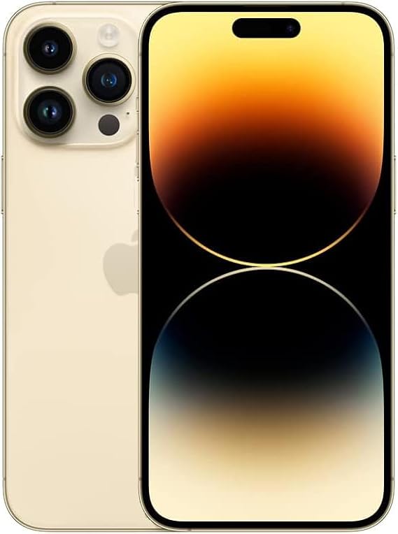 Original Back Glass Replacement for iPhone 14 Pro Max All Carriers with Pre-Installed Adhesive and Repair 14 Pro Max Tool(Gold)