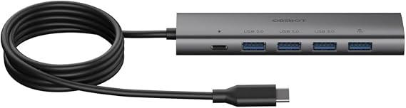 OBSBOT 3-in-1 USB 3.0 Hub Ultra-high Speed USB 3.0 Transfer 5Gbps | Support to Connect up to 3 Tiny 2 Webcam Series Devices, Superior Heat Resistance and Durability