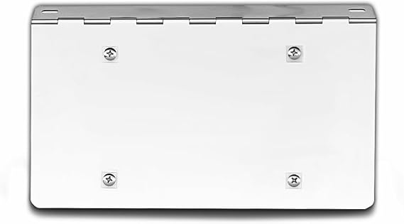 (L814) Stainless Steel Hinged License Plate Holder