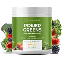 Red's Kitchen Sink Power Greens Powder - Daily Greens Superfood Powder - Fruity, Veggie, Green Leafy Smoothie Drink Mix - Superfoods Maca Root, Spirulina, Chlorella, More 200 Grams