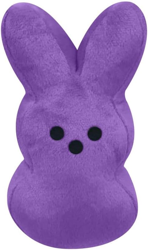 Cute Rabbit Plush Toy Kawaii Stuffed Animal Plush Bunny Doll Toy Desktop Decoration 15cm Comfort Huggable Rabbit Pillow for Boys GirlsPurple