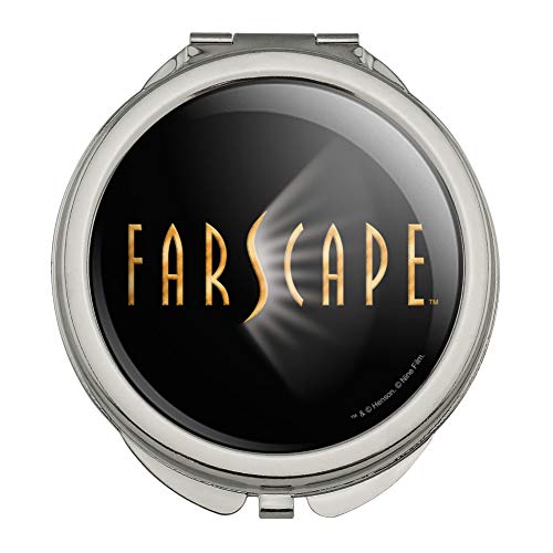 Farscape TV Show Logo on Black Compact Travel Purse Handbag Makeup Mirror