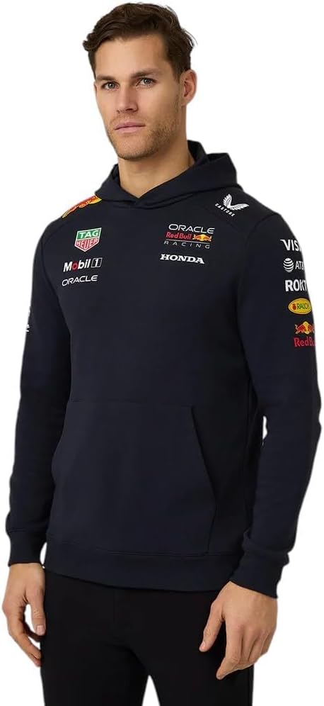 Castore Unisex Red Bull Racing F1 Team Official Hoody Hooded Sweatshirt (pack of 1)