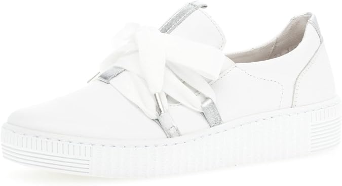 Gabor Women's 8333321 Sneaker Weiss/Silber UK 4.5 / US 7