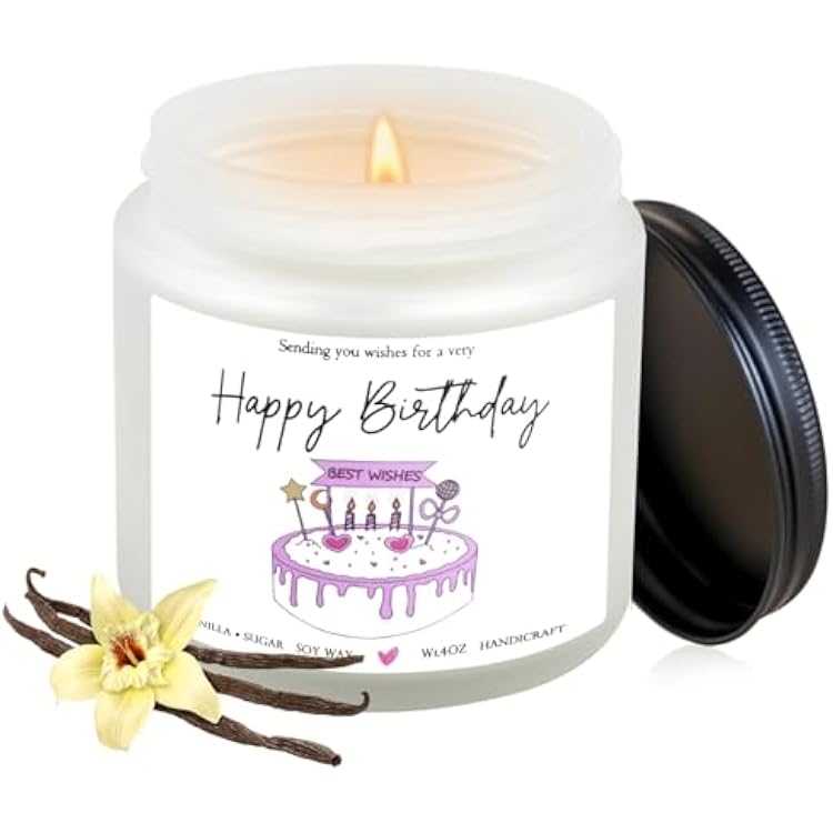 Happy Birthday Candle Gifts for Women,Funny Candle Decor Ideas Unique Birthday Gift for Best Friend Girlfriend Sister 4OZ