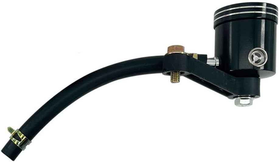 Niceminiwall Robust Motorcycle Brake Fluid Reservoir,Motorcycle Oil Reservoir Front Brake Clutch Tank Bottle Master Oil Cup(Black)
