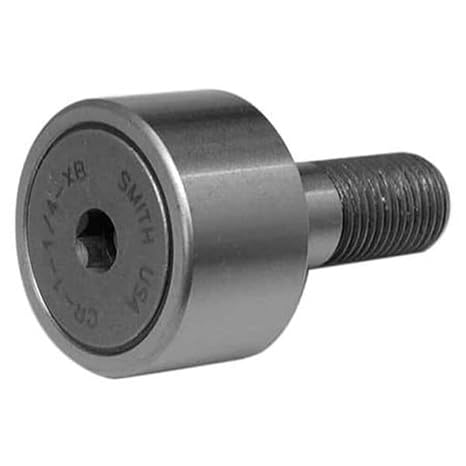 Smith Bearing CR-1 1/4-XB Cam Follower Needle Roller Bearing, Regular Stud with Hex-Drive Socket, Sealed, 1.250"