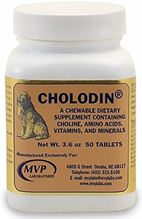 Canine (50 tablets) CHEWABLES by Cholodin