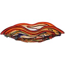 Glass Of Venice Murano Glass America Centerpiece Bowl