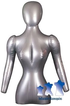 Female Torso w/Head & Arms, Silver