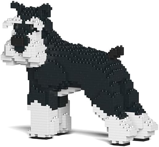 JEKCA Standard Schnauzer 02S-M02 | Dog Plastic Building Blocks | Age 14+