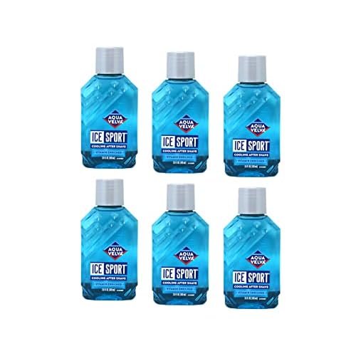 Aqua Velva Ice Sport Cooling After Shave 3.50 Ounce Value Pack of 6