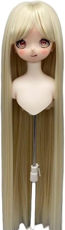 Doll's Long Wigs with Bangs for 1/3 1/4 1/6 BJD SD Doll Accessories Wig (Blonde,for 1/4 BJD Doll)