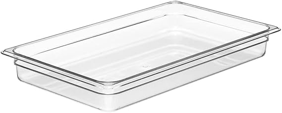 Cambro Clear Food Pan, Full Size (12-3/4" x 20-7/8") - 2-1/2"