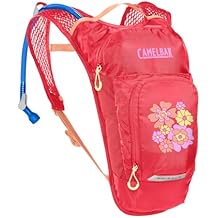 CamelBak Mini M.U.L.E. Kids Hydration Backpack for Hiking and Biking - 50oz, Pink/Flowers