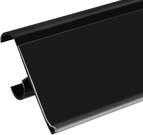 100 Pack Shelf Label Strip Sign Holders for 24L Double Wire Cooler Shelves