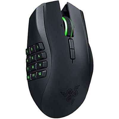 Razer RZ01-01230100-R3U1 Naga Epic Chroma MMO Gaming Mouse - 19 Buttons - 8,200 - Wireless