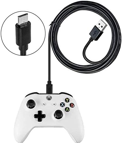 Akingdleo Replacement Xbox one Controller Charging Cable,5FT Micro USB Charge and Play Data Sync Cord Compatible for Xbox One S/X Elite Dualshock 4 Controller