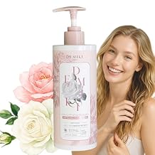 DEMIKI Japanese Conditioner Hair Care, Keratin Hair Treatment Hair Conditioner for Women, Color Safe, Deep Conditioner for Dry Damaged Hair, Frizz Ease, Sulfate-Free Anti-Dandruff 450ml 16oz