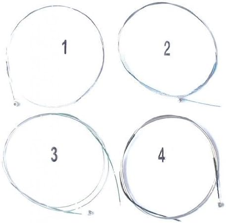 Generic 2 sets Violin Strings Full Set Rope Steel Core Nickel Wound Ball End 4/4