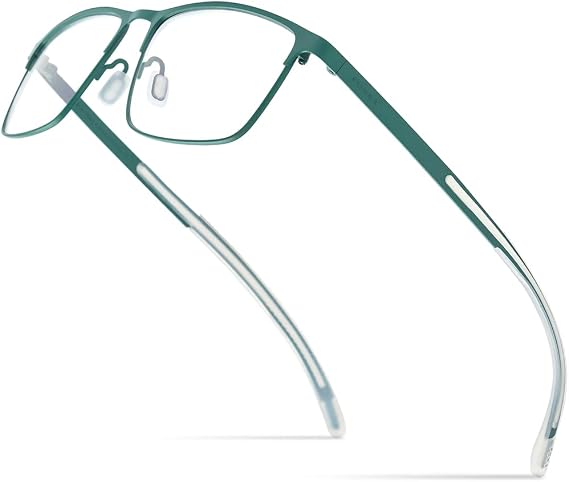 FONEX Titanium Glasses Frame,Men Square Myopia Optical Eyeglass Frame 8521