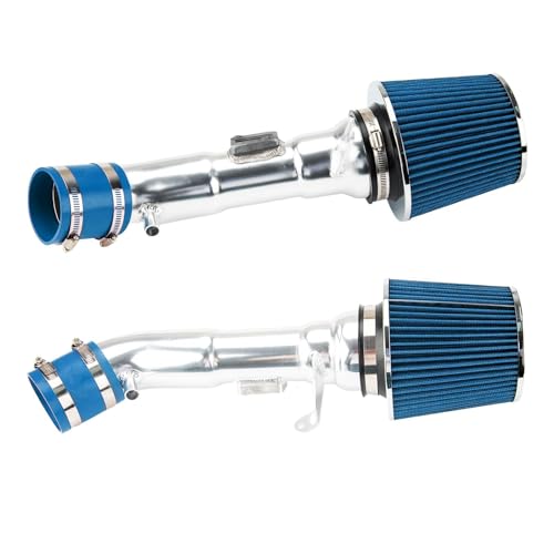 Cold Air Intake Kit Fit for INFINITI G37 2008-2013, for Nissan 370Z 2009-2020 V6 3.7L Aluminum Tube wFilter Blue - 2Pcs