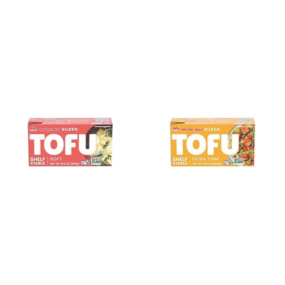 Mori-Nu Silken Tofu Bundle - Soft (10.8 oz) and Extra Firm (10.9 oz) Vegan, Non-GMO, Gluten-Free Tofu, 12 Packs Each