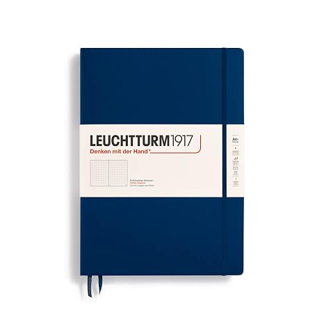 Leuchtturm1917 Master Classic Notebook (A4+) Hardcover 233 Numbered Pages navy