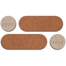 SOVORM Decorative Felt Pin Board for Wall,Round Foldable Photo Display Board with Self-Adhesive Tape, with Push Pins,Beige Orange(40+120cm)