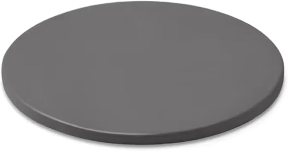 Weber Pizza Stone - Small (Ø 26cm), Glazed Cordierite BBQ Pizza Stone, Quick Heating & Heat Retention, fits all Grills (Charcoal from Ø 37cm, Gas, Pellet, Electric) - Black (18413)