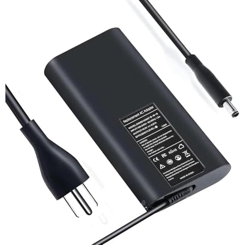 130W Laptop Charger for Dell XPS 15 7590 9560 9570 9530 9550 Inspiron 7348 7347 7459 Precision 5540 5530 5520 5510 M2800 M3800 PN HA130PM130 DA130PM130 0V363H 06TTY6 09TXK7 0RN7NW Power Supply Cord