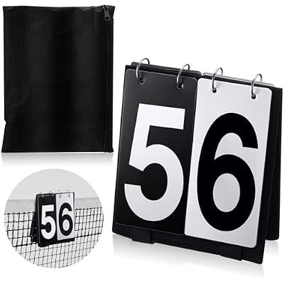 Over Net Tennis Score Keeper Flip Scoreboards Portable for Volleyball Basketball Coaching Tennis Outdoor