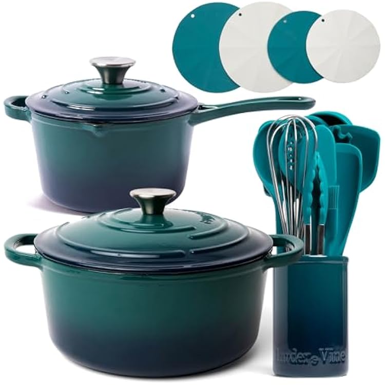 20 Piece Cookware Set Bondi | Dutch Oven, Utensil Set, Saucepan, and Trivets