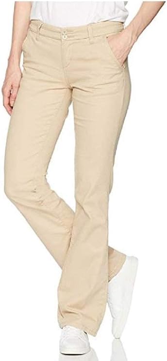 Unionbay Juniors Heather Slash Pocket Uniform Long Bootcut Pant