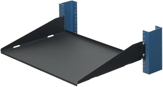 RackSolutions 2U 2Post Cantilever Shelf 13in Depth (Flanged Down, Solid)