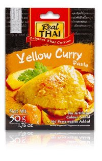 Real Thai Yellow Curry Paste (Pack of 2) 50g