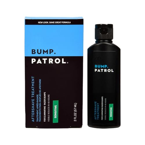Bump Patrol Sensitive Strength Aftershave Treatment Serum Razor Bump Stopper and Ingrown Hair Treatment for Men and Women, Alcohol Free Ingrown Hair Serum for Sensitive Skin 2 oz Pack of 1