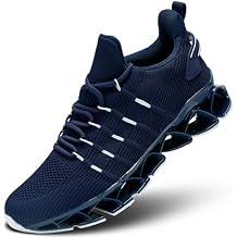 Mens Slip On Walking Shoes Blade Non Slip Tennis Running Shoes Lightweight Workout Breathable Mesh Fashion Sneakers