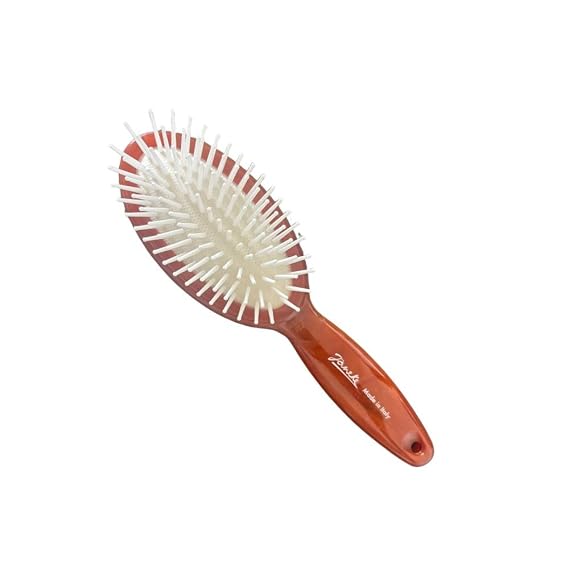 Janeke Small Oval Pneumatic Brush - Brown