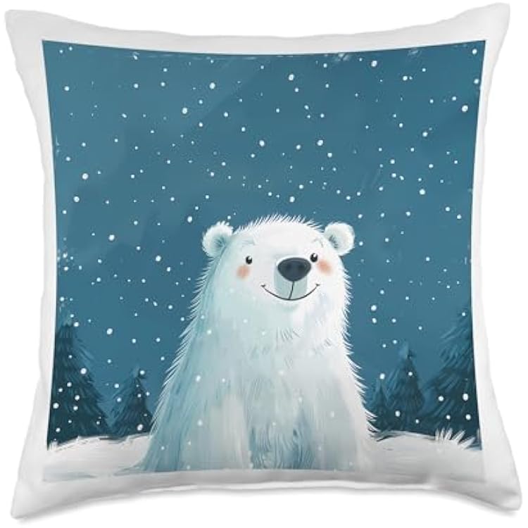 Bear Alaska Polar Alaskan Bears Throw Pillow