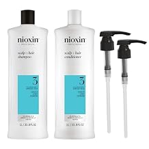 Nioxin Shampoo & Conditioner Liter Duo Sets | Prepacks with Pumps Included | Systems 1-4 | For Natural, Colored, Damaged Hair with Light to Progressed Thinning | Strengthen & Boost Hair Density