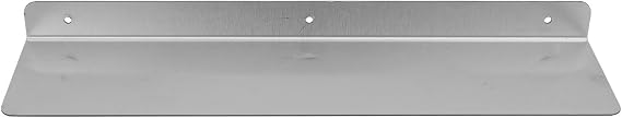 ABOOFAN Floating Shelf Wall Mount Storage Organizer, 2-tier Stainless Steel